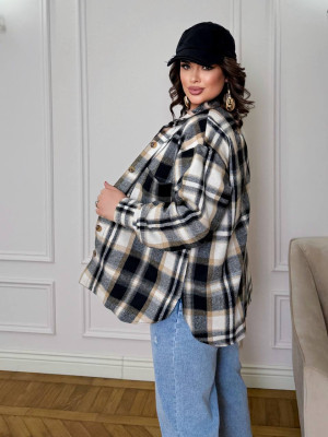 Стильная оверсайз рубашка DOL-A387T550