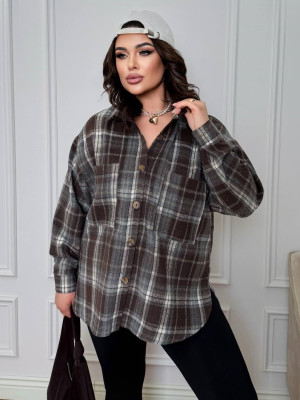 Стильная оверсайз рубашка DOL-A387T550