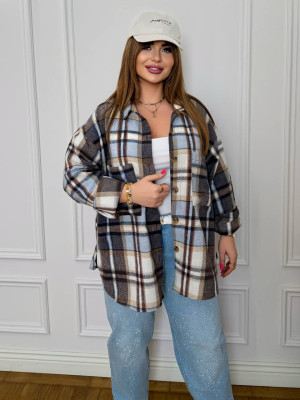 Стильная оверсайз рубашка DOL-A387T550