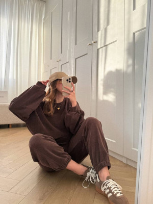 Женский вельветовый костюм IMMA-A449T530