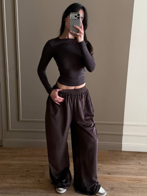 Свободные велюровые штаны MSM-A279T440