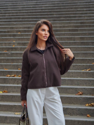 Оверсайз пальто на блискавці MPK-A391T700