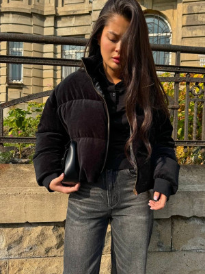 Демисезонная бархатная куртка DMP-P4300T650