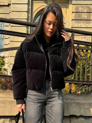 Демисезонная бархатная куртка DMP-P4300T650