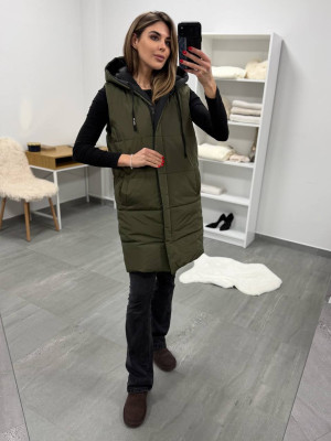 Удлиненный двухсторонний жилет DMP-P4220T600