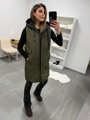 Удлиненный двухсторонний жилет DMP-P4220T600