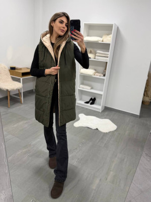 Удлиненный двухсторонний жилет DMP-P4220T600