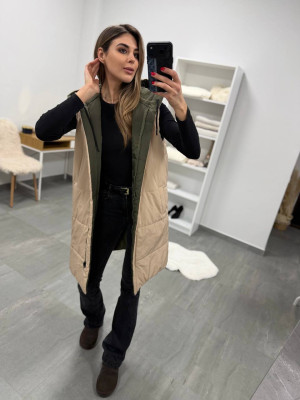 Удлиненный двухсторонний жилет DMP-P4220T600