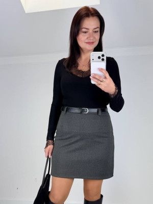 Кашемировая короткая юбка KG-A2972T320