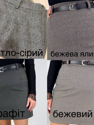 Кашемировая короткая юбка KG-A2972T320