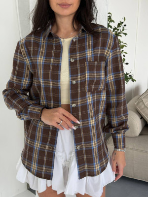 Трендовая рубашка в клетку NOB-A26014T490