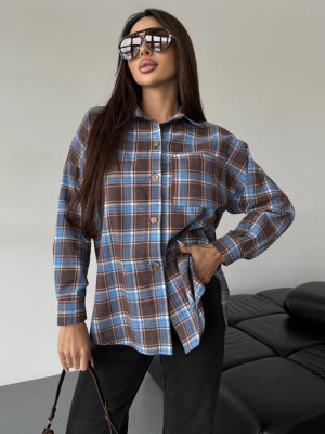 Оversize-рубашка в клетку ANB-A535T480