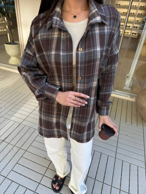 Фланелевая рубашка в клетку ANB-A459T450