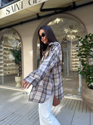 Фланелевая рубашка в клетку ANB-A459T450