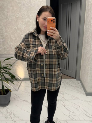 Фланелевая рубашка в клетку ANB-A459T450