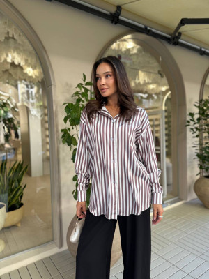 Стильная рубашка в полоску ANB-A502T400