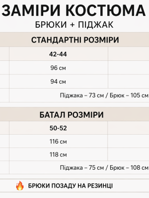 Классический брючный костюм DMP-R1899T630