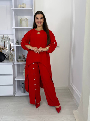 Костюм-двойка с длинной блузкой VL-A1151T800