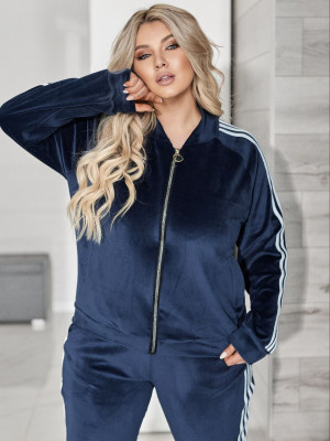 Велюровый костюм с лампасами VOJ-A337T750