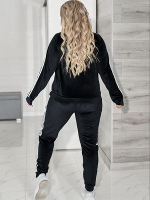 Велюровый костюм с лампасами VOJ-A337T750