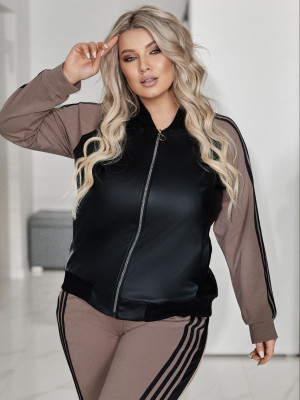 Кожаный бомбер с брюками VOJ-A339T750