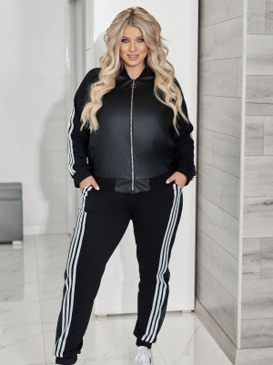 Кожаный бомбер с брюками VOJ-A339T750