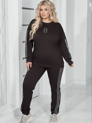 Прогулочный костюм со стразами VOJ-A343T800