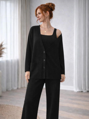 Стильный костюм тройка EST-A5968T930