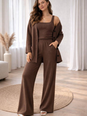 Стильный костюм тройка EST-A5968T930