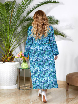 Длинное принтованное платье EY-A542.1T20B24