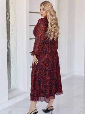 Длинное принтованное платье EY-A542.1T20B24