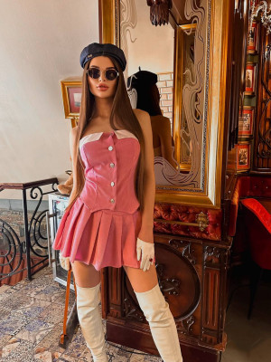 Вельветовый костюм тройка MSM-A294T650