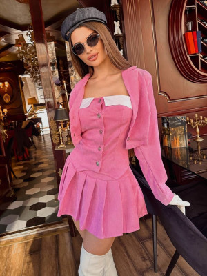 Вельветовый костюм тройка MSM-A294T650