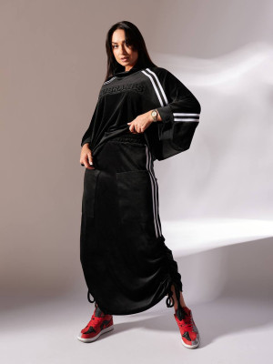 Велюровый костюм с юбкой IS-A013T950