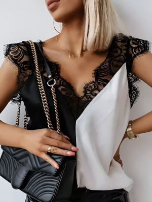 Стильная блузка с кружевом KC-A3056T350