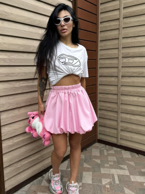 Трендовая двойная юбка JW-A333T350