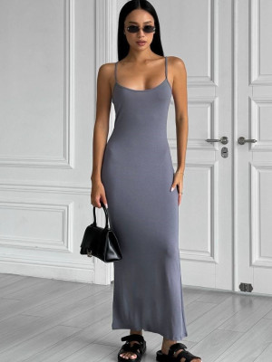 Платье макси на бретелях SAO-A080T350