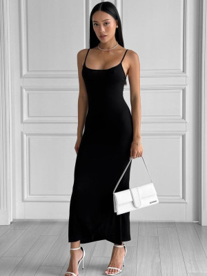 Платье макси на бретелях SAO-A080T350