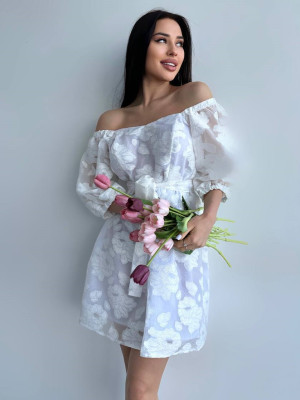 Красивое платье с поясом SOL-A2881T500