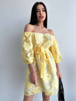 Красивое платье с поясом SOL-A2881T500