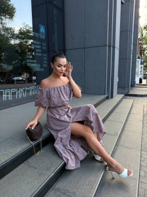 Длинное женское платье SOL-A3028T800