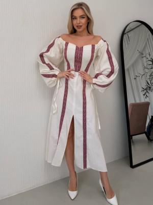 Женское платье с вышивкой SOL-A3038T1050