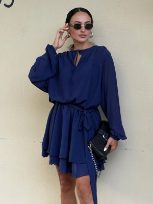 Шифоновое оверсайз платье SOL-A3030T500