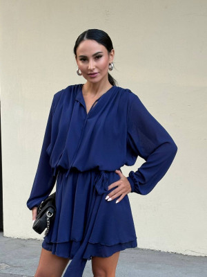 Шифоновое оверсайз платье SOL-A3030T500