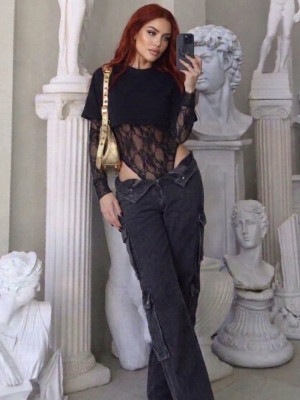 Гипюровый боди с топом ASP-A17223T460