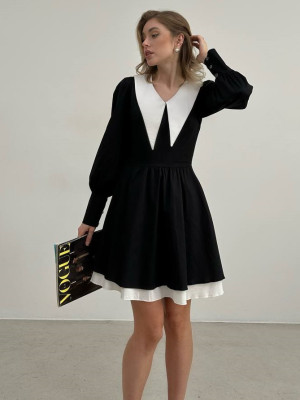 Классическое платье с воротничком ASP-A463T649