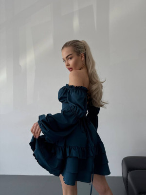 Мини платье с воланами MSM-A213.1T500