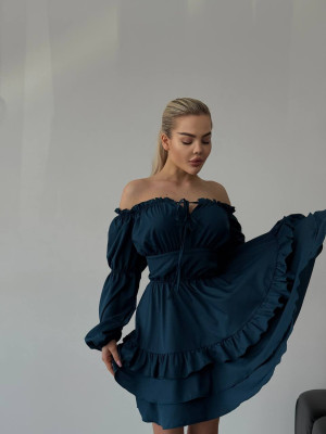 Мини платье с воланами MSM-A213.1T500