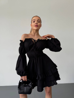 Мини платье с воланами MSM-A213.1T500