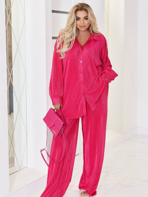 Костюм из гофрированного шелка EY-A717T20B23C28